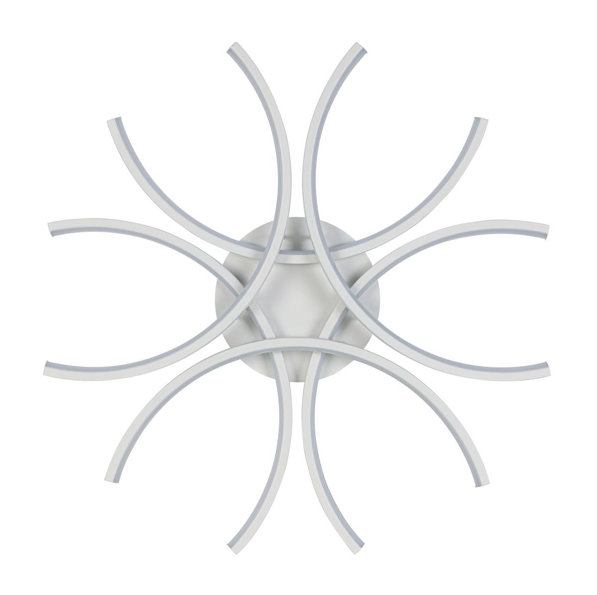 LED-Deckenleuchte Wilma Weiß max. 36 Watt - Weiß, MODERN, Kunststoff/Metall (60/60/8,5cm) - Mömax