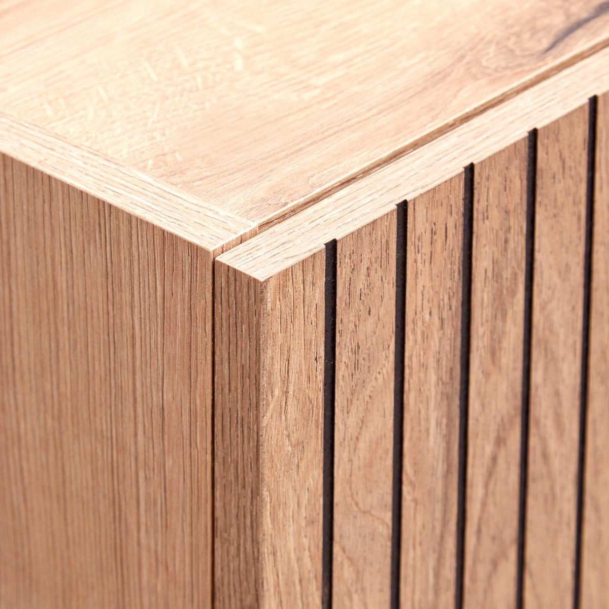 Hochschrank Purebliss Eichefarben - Eichefarben/Schwarz, MODERN, Holzwerkstoff/Metall (40/186/31cm) - Mömax