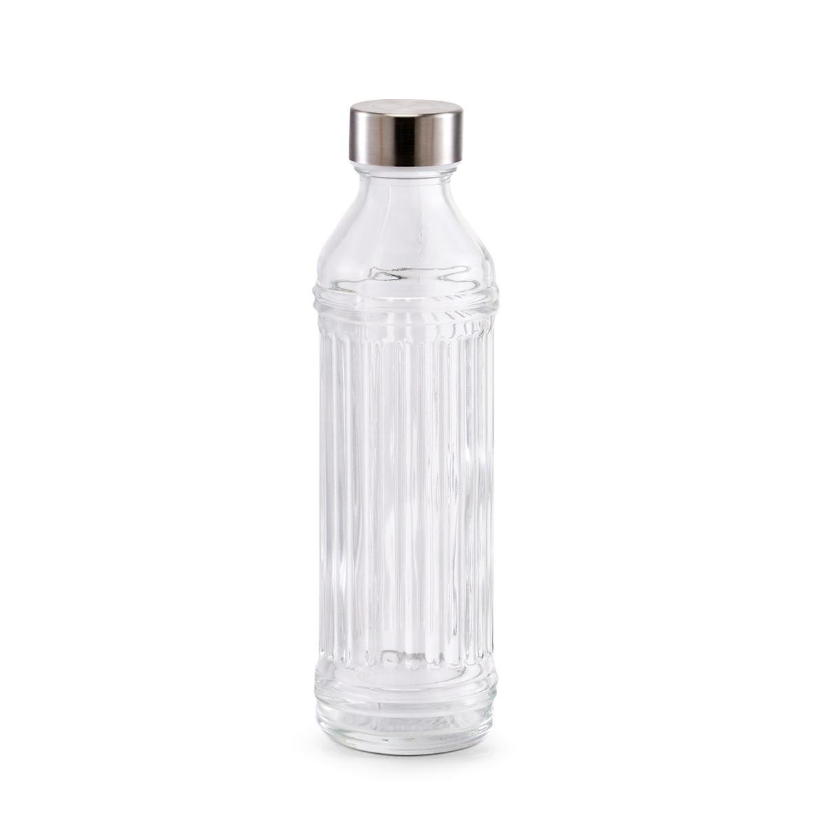 Trinkflasche 19523 Transparent ca. 500ml - Transparent, Design, Glas (7/7/24cm)
