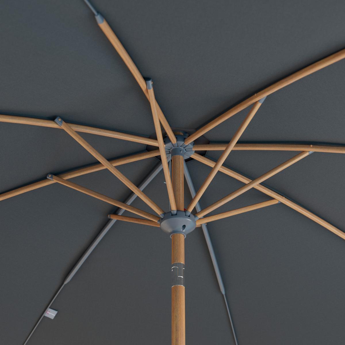 Napernyő Doris - natúr színű/antracit, Basics, textil/fém (270/240cm) - Mömax