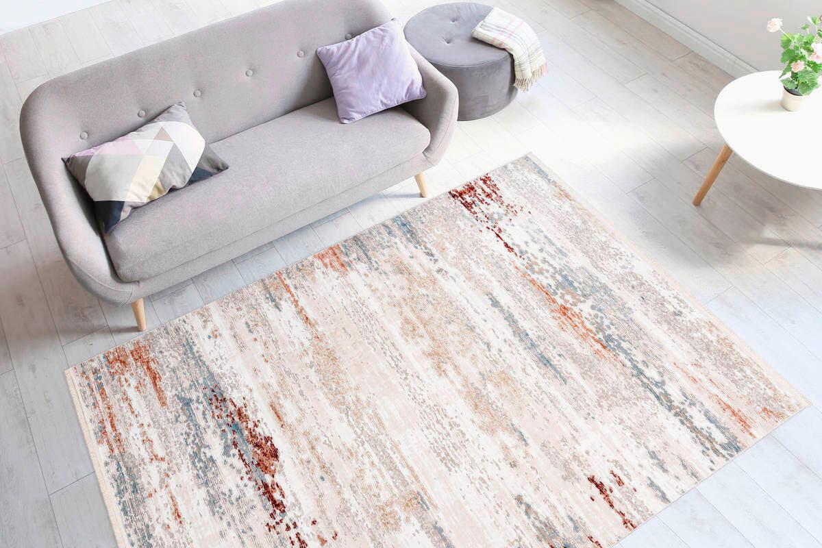 Vintage-teppich Mp3m9-80-150 - Rosa/Grau, Design, Textil (80/150cm) - Kayoom