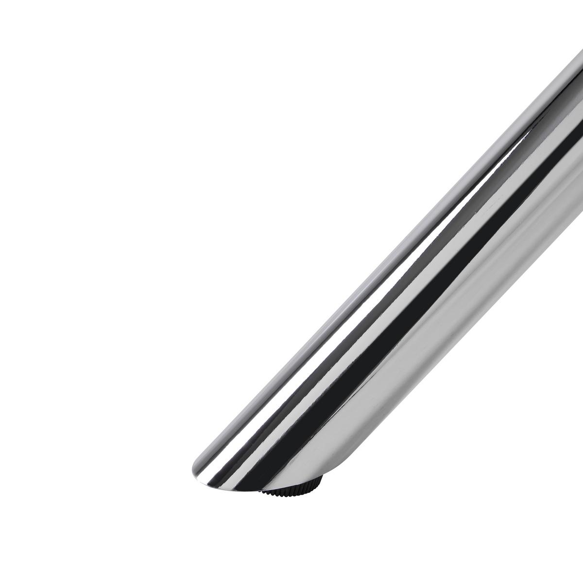 Stolić Lance - boje kroma/crna, Design, metal/keramika (70/44cm) - Modern Living