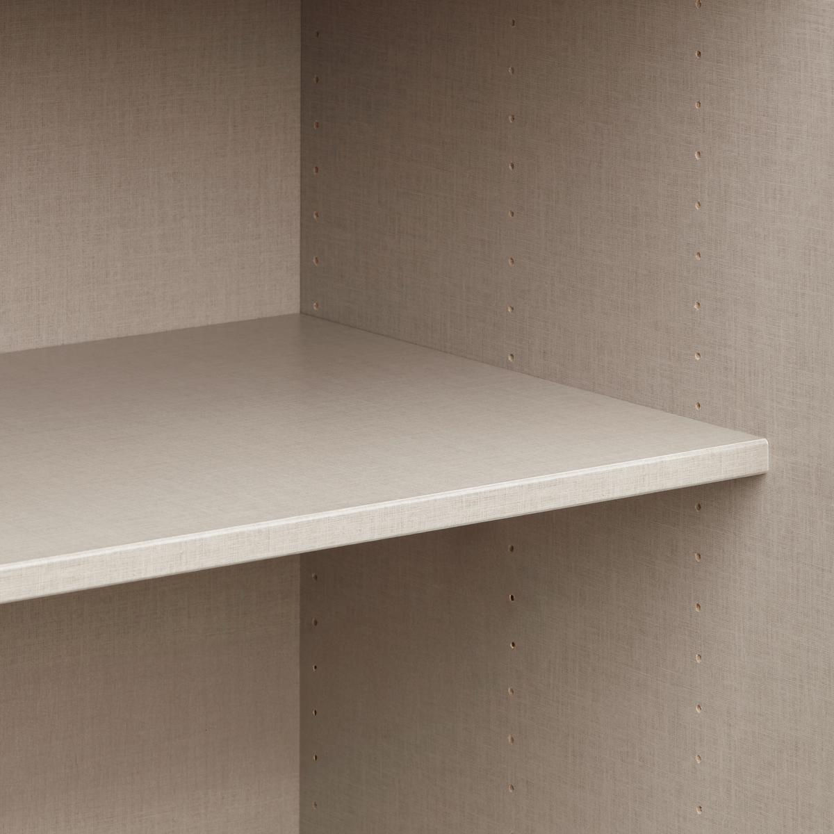Schwebetürenschrank Fifty Weißglas/Grauspiegel - Chromfarben/Weiß, KONVENTIONELL, Holzwerkstoff/Metall (300/222/66cm) - Premium Living