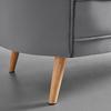 2-SITS SOFFA HOPE - grå/naturfärgad, Modern, trä/textil (141/77/73cm) - Bessagi Home