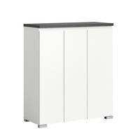 Omara Za Čevlje Shoelove, Bela, Siva - srebrne barve/siva, Moderno, leseni material (95/109/40cm) - Mömax