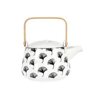 Teekanne Shiva in Schwarz/Weiß - Schwarz/Weiß, LIFESTYLE, Keramik (18/13,5/11cm) - Premium Living