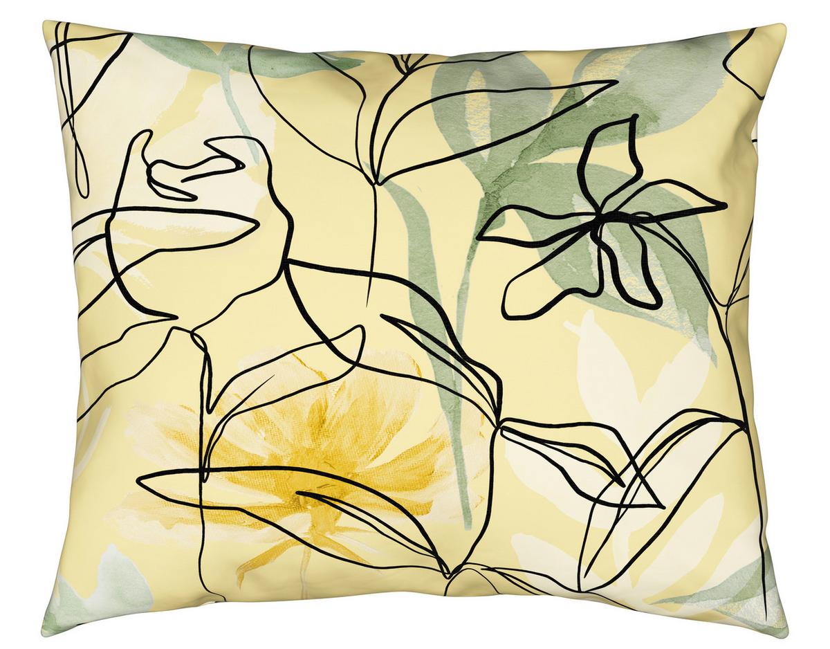 Bettwäscheset Florentina Gelb ca. 160x210cm - Gelb, Konventionell, Textil (160/210cm) - Modern Living