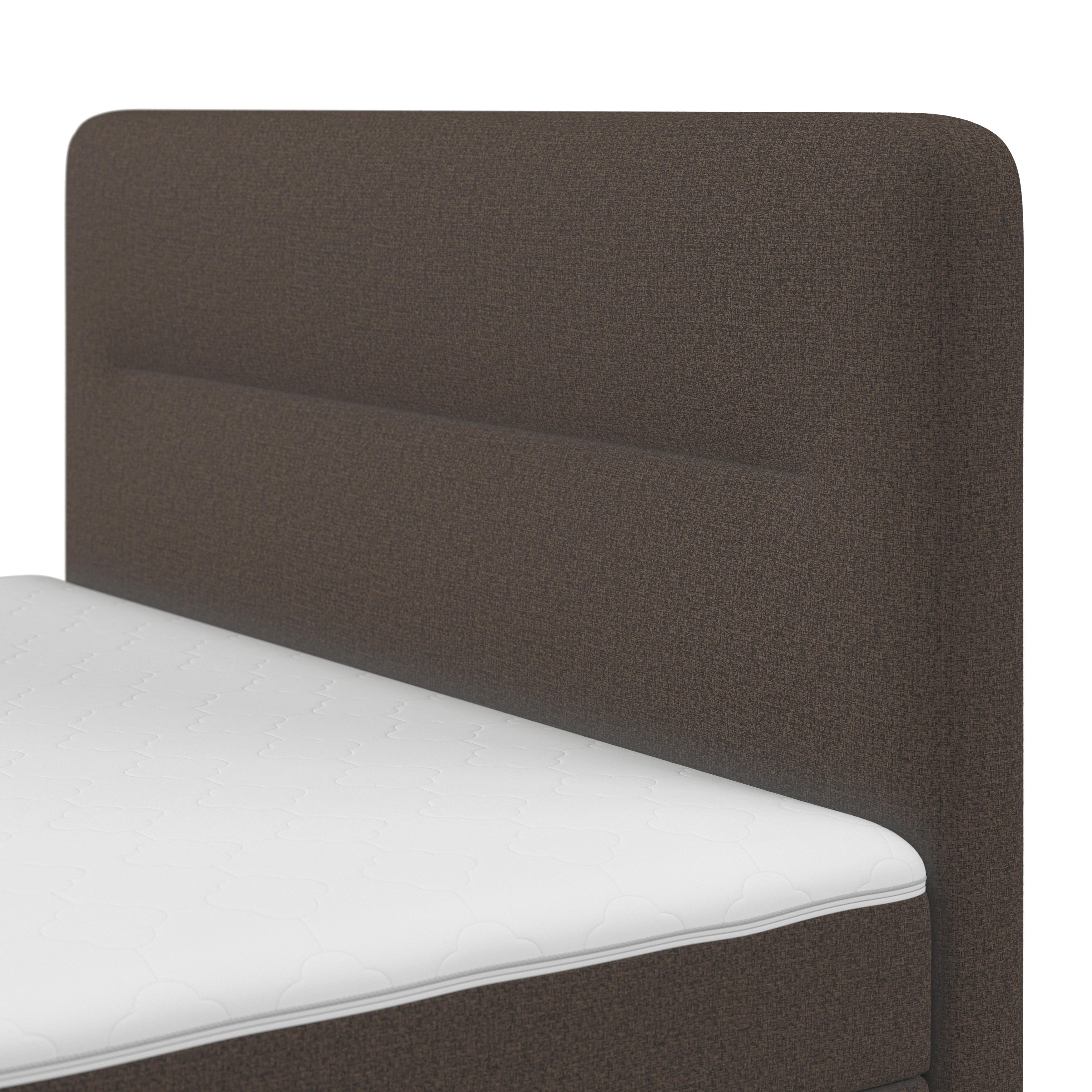 BOXSÄNG MARCO - brun/svart, Modern, trä/textil (160/200cm) - Bessagi Home