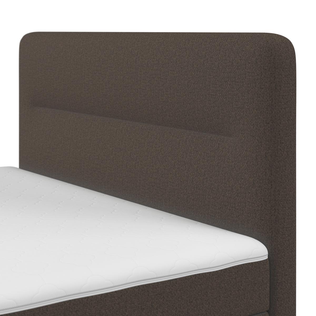 Boxbett Marco ca. 140x200 cm Braun - Schwarz/Braun, MODERN, Holz/Kunststoff (140/200cm) - Bessagi Home