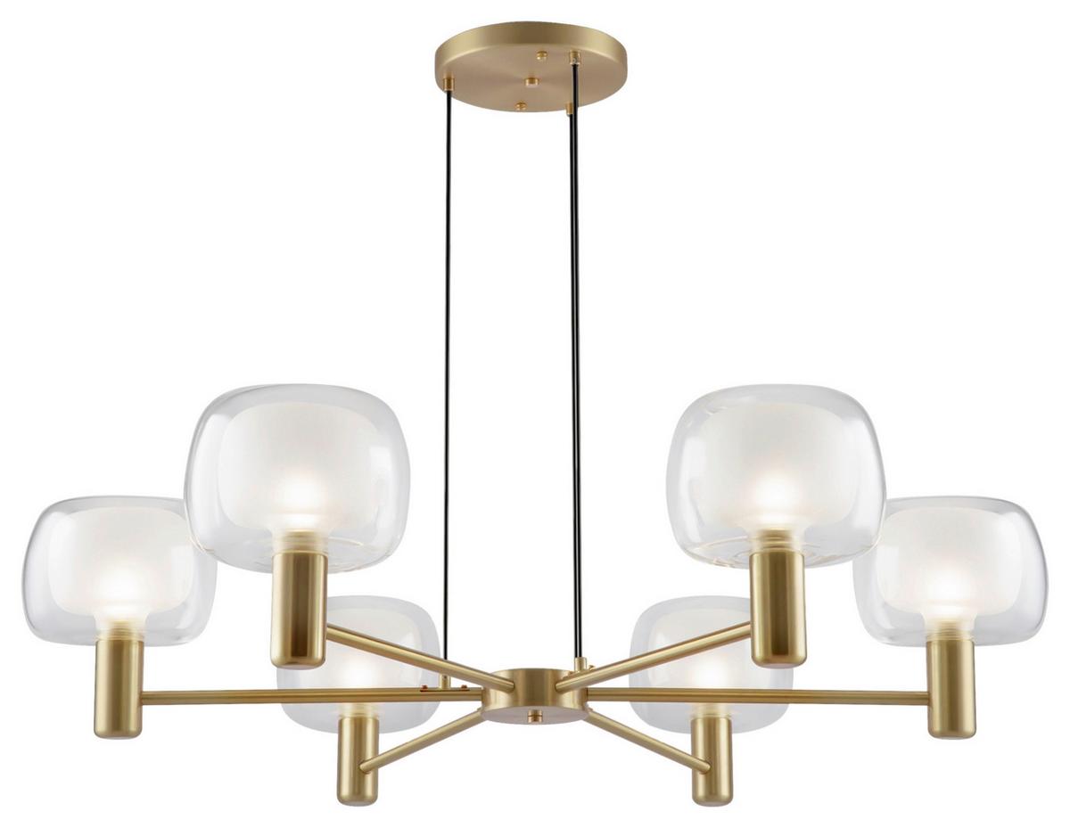 Kronleuchter Vision Goldfarben max. 60 Watt - Goldfarben, Basics, Glas/Metall (96/21/96cm) - MAYTONI