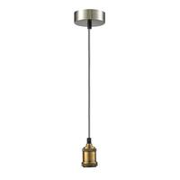 Lampă suspendată Blacky - alb/negru, metal/textil (10/100cm) - Mömax