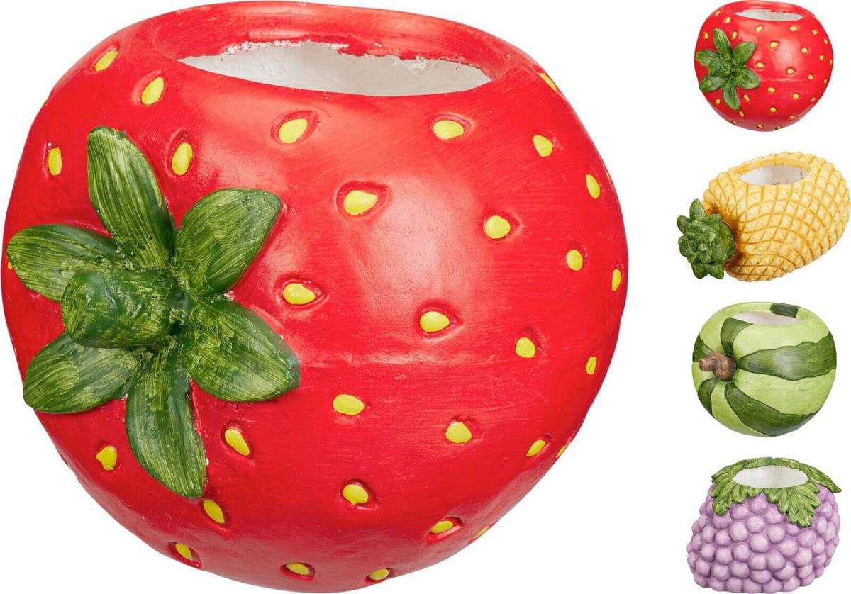 Kaspó Fruits - lila/sárga, Basics, kerámia