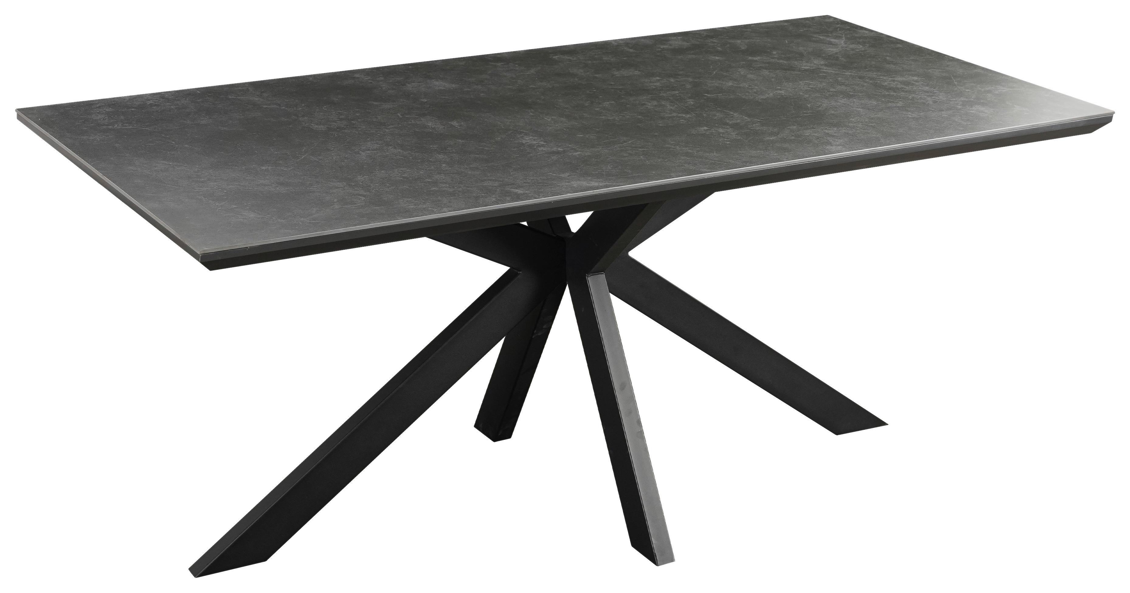 STÓŁ DO JADALNI MICHELLE - czarny/ciemnoszary, Modern, materiał drewnopochodny/metal (180/90/76cm) - MID.YOU