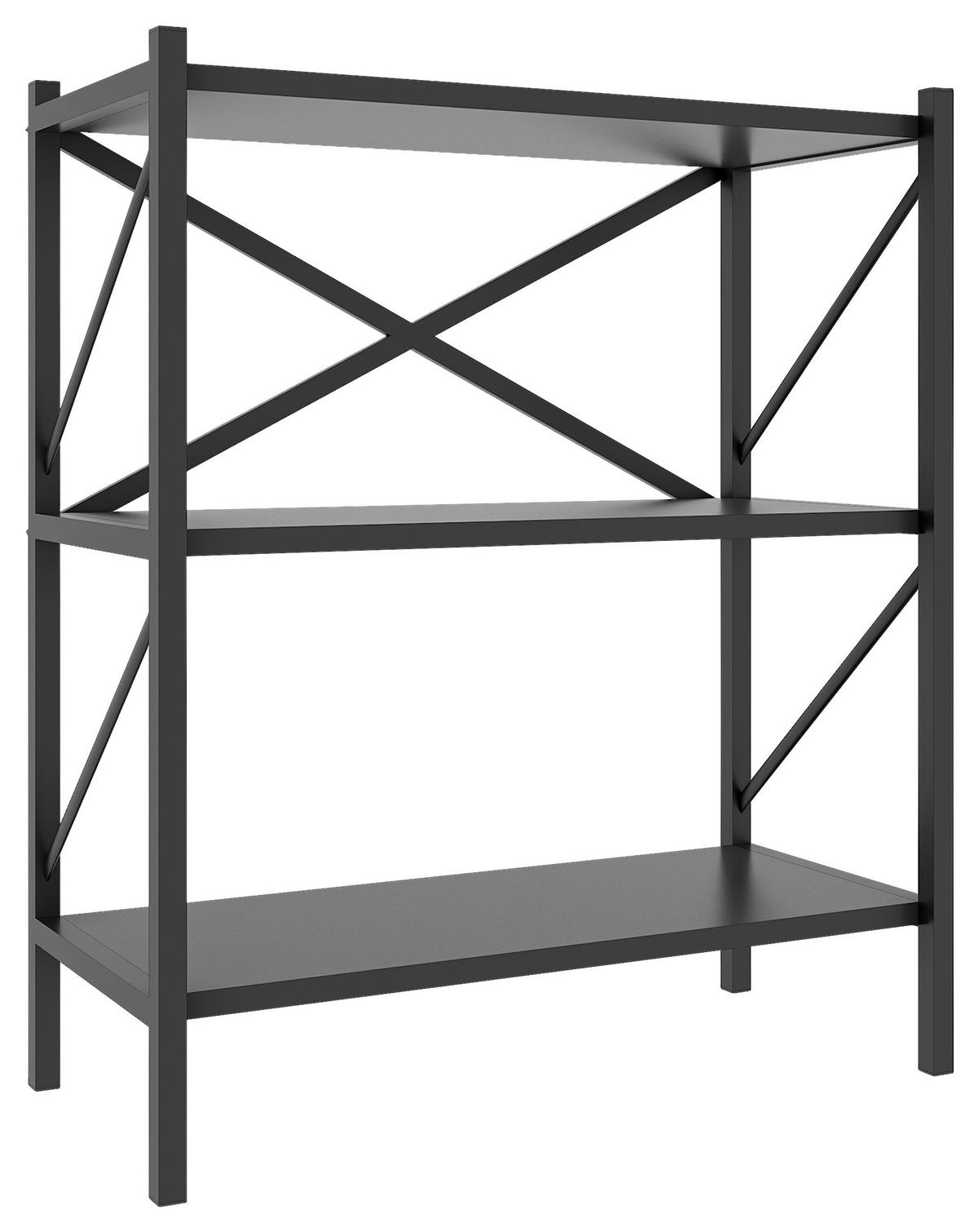 Regal Insasi, Siva - antracit, Moderno, leseni material (66/85/34cm) - MID.YOU