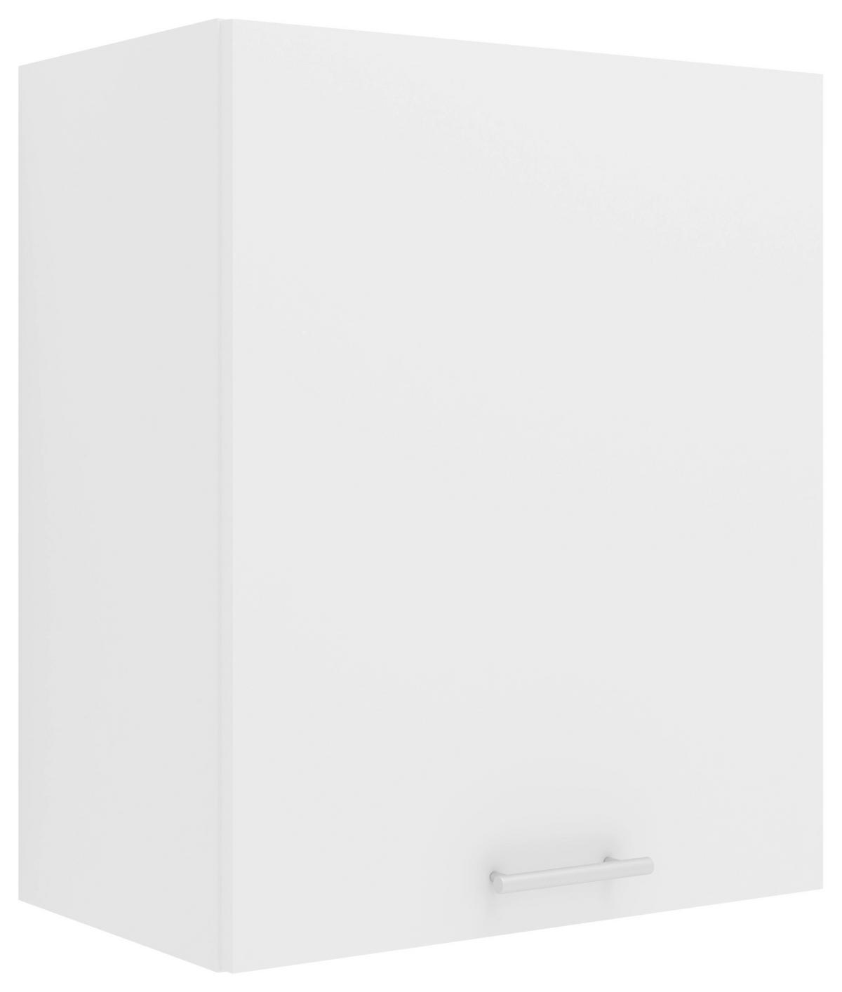 Kuhinjska Zgornja Omarica Esilo, Bela - bela/barve aluminija, Konvencionalno, kovina/leseni material (50/60/31cm) - MID.YOU