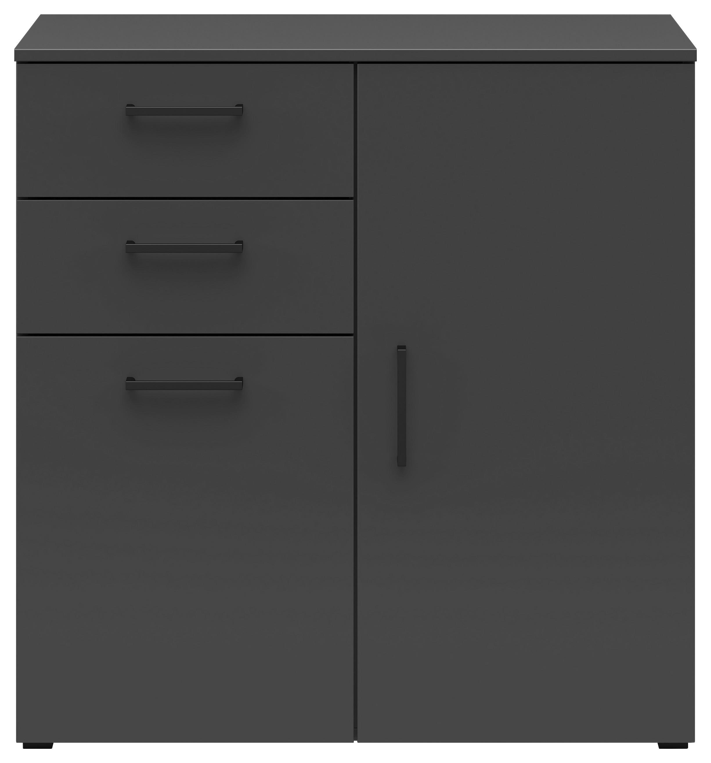Comodă MULTI - grafit, Modern, material pe bază de lemn (80/83/40cm) - Modern Living