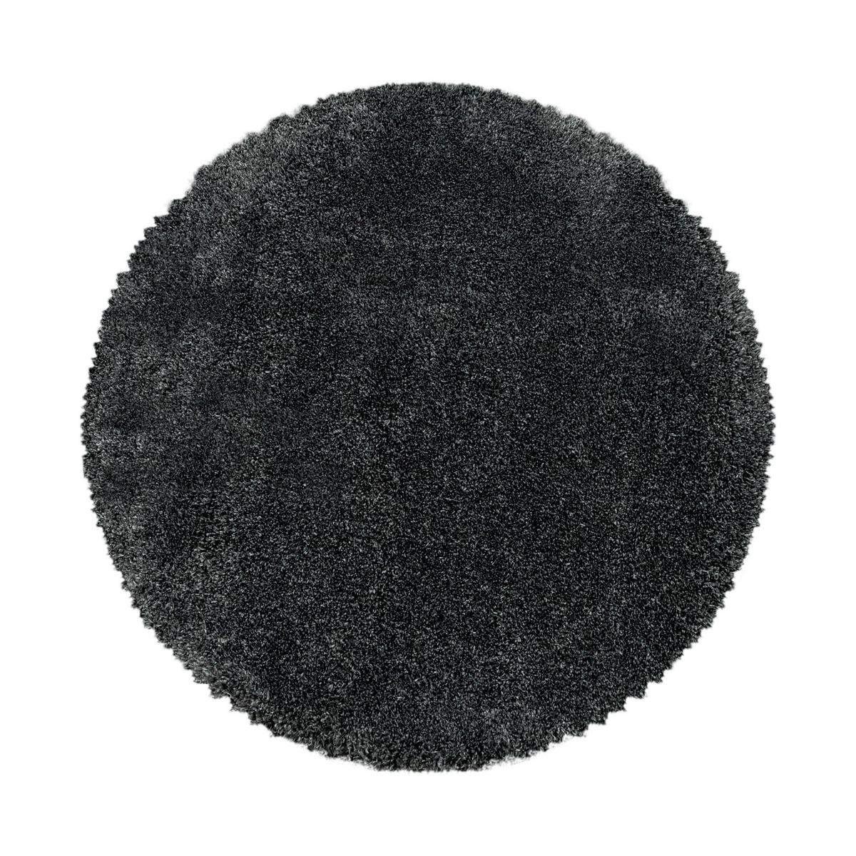 Preproga Fluffy, Ø 200cm, Siva - siva, Basics, tekstil (200cm)