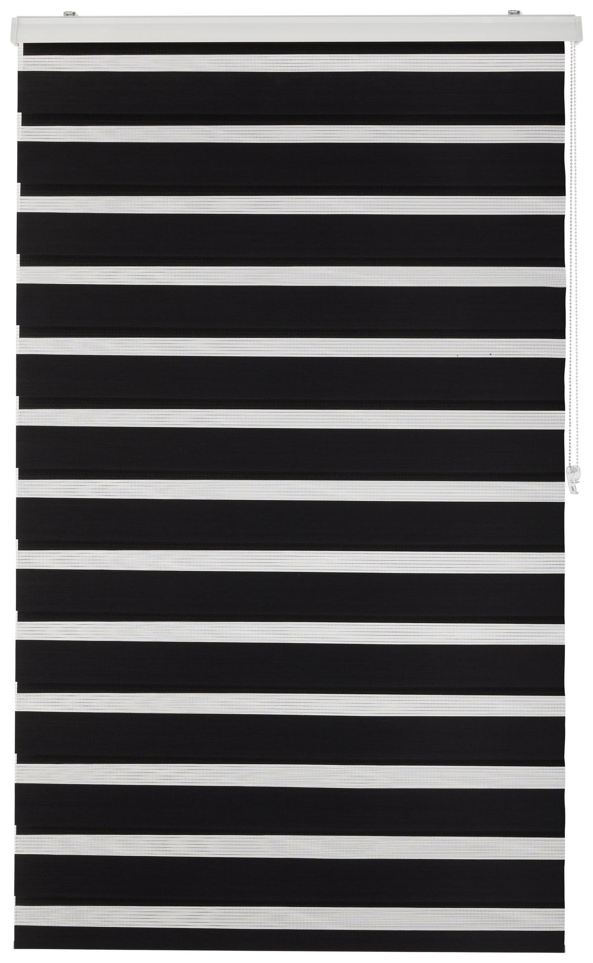 Rulou zebră Thomas - negru, plastic/textil (100/160cm) - Premium Living