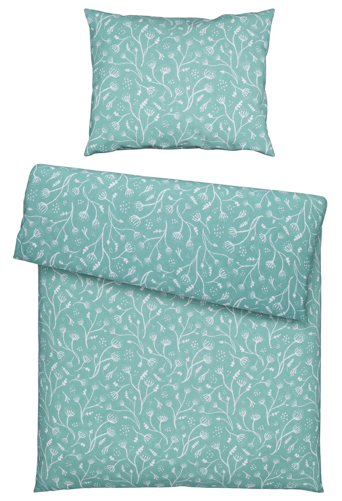 Ágyneműhuzat-garnitúra Frida - zöld, Konventionell, textil (140/200cm) - Best Price