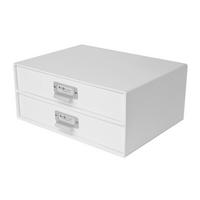 PUDEŁKO Z SZUFLADAMI 943145544 - biały, Basics, karton (33/25,5/14,5cm)