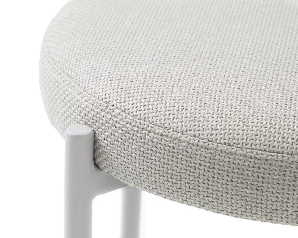 HOKER PELICAN STOOL - beżowy/kolor piaskowy, Basics, metal/tkanina (43,5/48/43,5cm) - Xora
