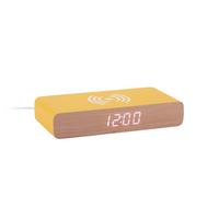 BUDZIK RETRO FLAT LED - jasnożółty, Basics, materiał drewnopochodny (16/8/3cm) - Karlsson