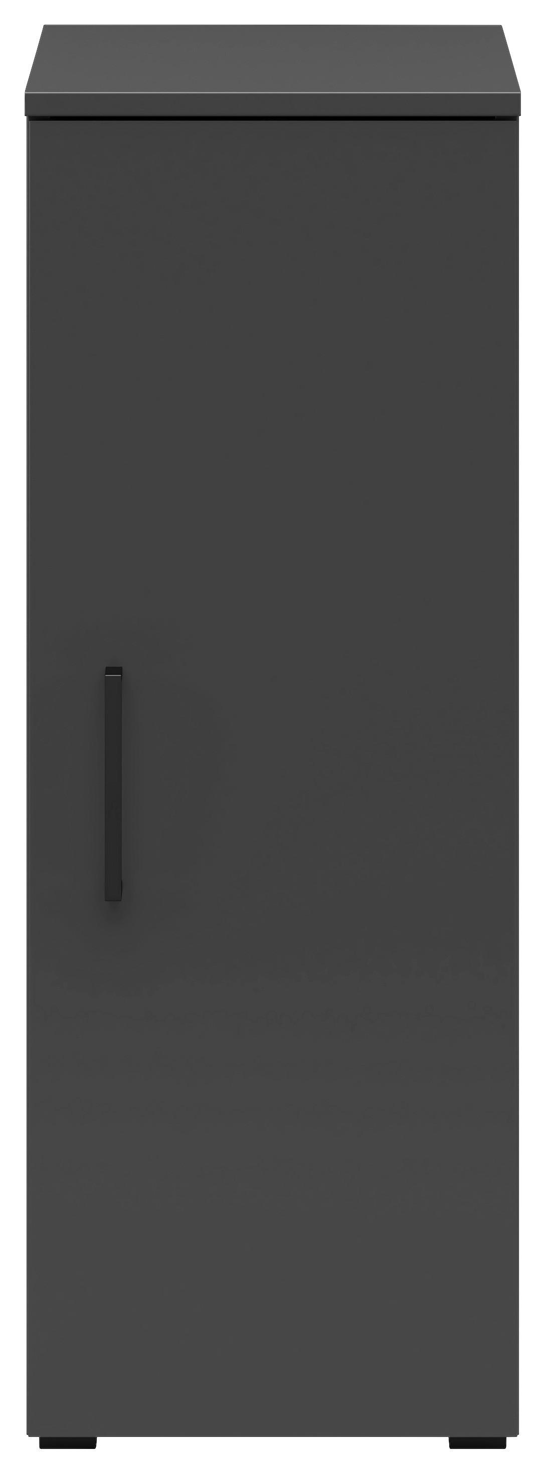 Schrank Multistauraum Graphitfarben - Graphitfarben/Schwarz, Modern, Holzwerkstoff/Kunststoff (30/83/40cm) - Premium Living
