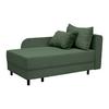 Liege Nova Olivgrün - Schwarz/Olivgrün, MODERN, Holz/Textil (145/62/85cm) - Mömax