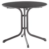 Gartenklapptisch Anthrazit - Anthrazit/Grau, MODERN, Holzwerkstoff/Metall (85/85/73cm) - Sieger