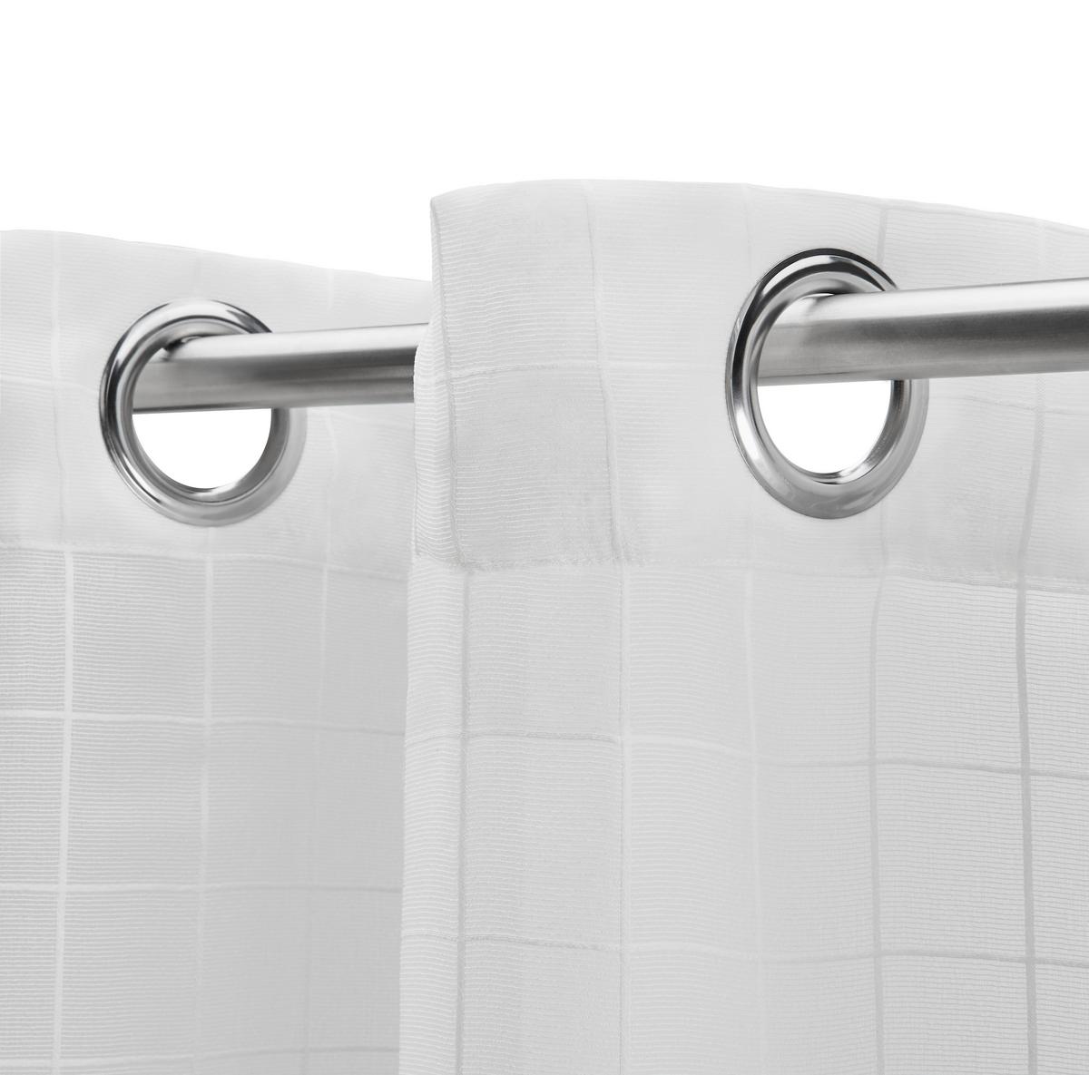 ZASŁONA NA PRZELOTKACH EILEEN - biały, Modern, tkanina (140/245cm) - Bessagi Home