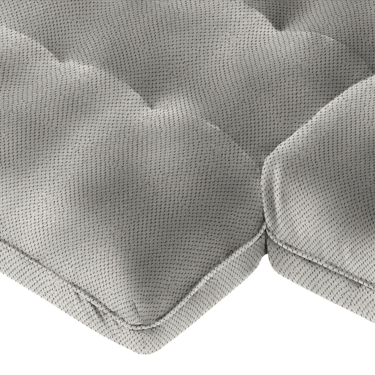 Wohnlandschaft Vivo Lavagrau - Lavagrau/Schwarz, MODERN, Kunststoff/Textil (179/63/317cm) - Premium Living