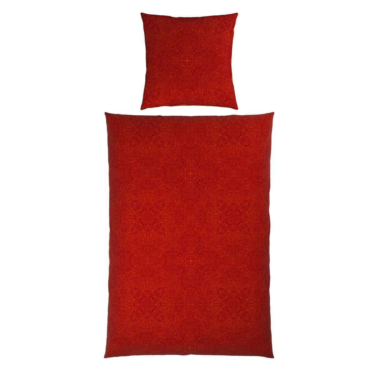 Bettwäsche Bella Wende XL Rot ca. 155x220cm - Rot, MODERN, Textil (155/220cm) - Mömax