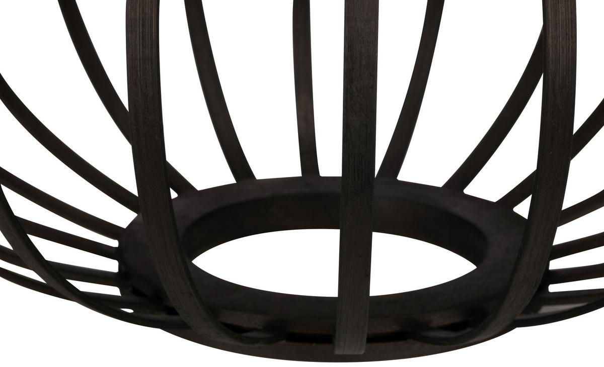 LAMPA ZEWNĘTRZNA LED PUNO - czarny, Modern, tworzywo sztuczne/materiały naturalne (25/21,5cm) - Modern Living