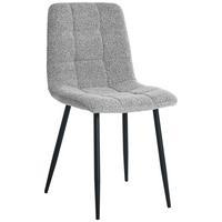 Stol Nino, Sive Barve - siva/črna, Moderno, kovina/tekstil (45/88/55cm) - Based