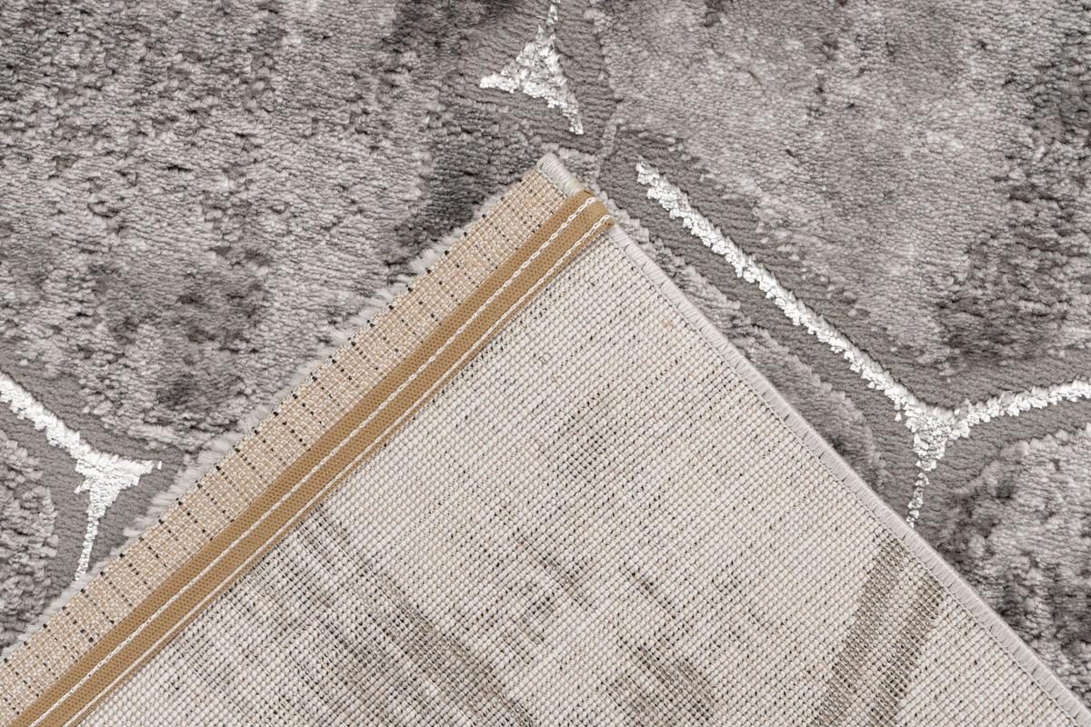 FLACHWEBETEPPICH MINERAL 525 SILBER 80X300 - Silberfarben, Basics, Textil (80/300cm) - Kayoom