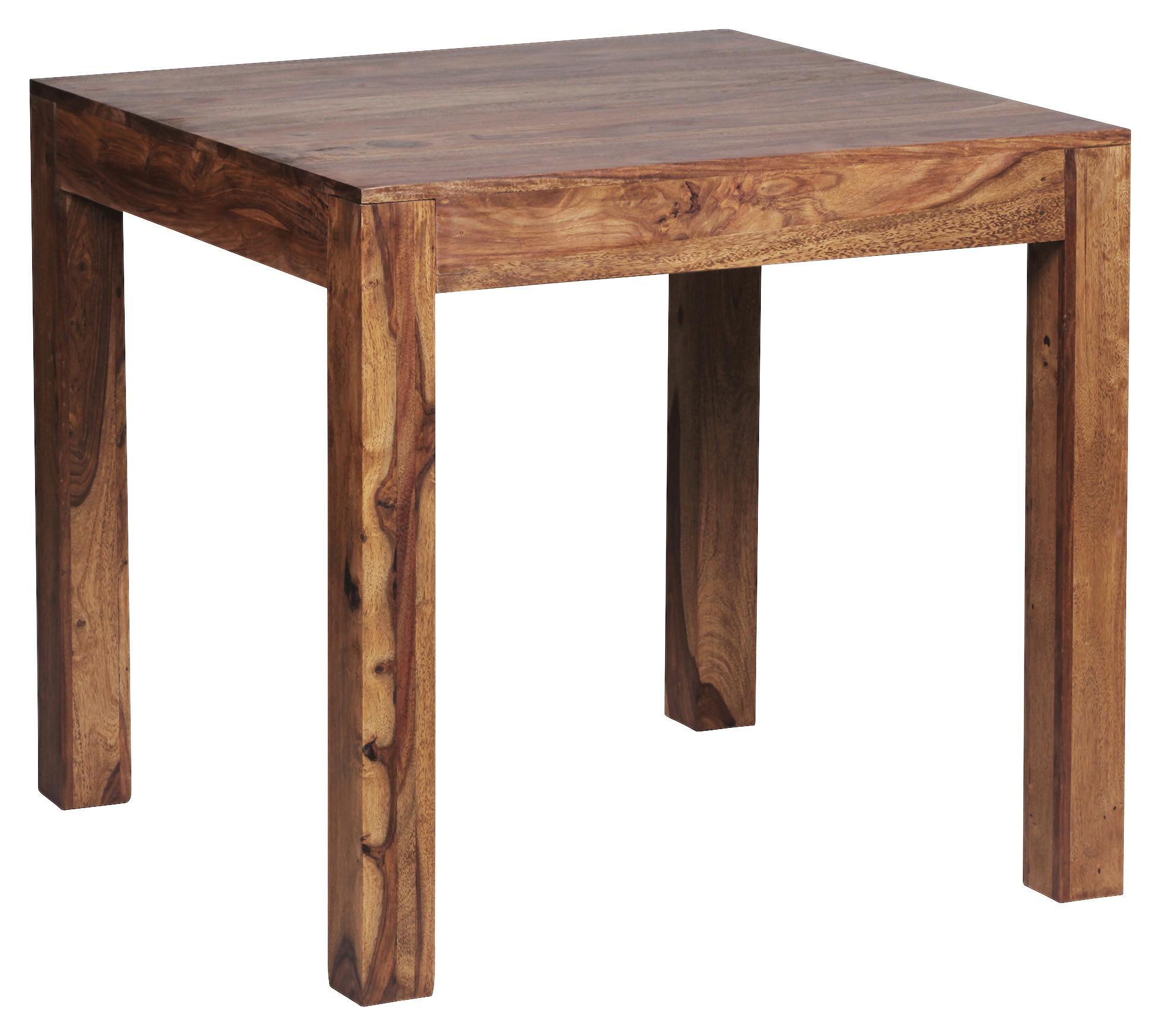 Esstisch "Mumbai" ca. 80x80 cm, aus Sheesham - Sheeshamfarben, MODERN, Holz (80/76/80cm) - MID.YOU