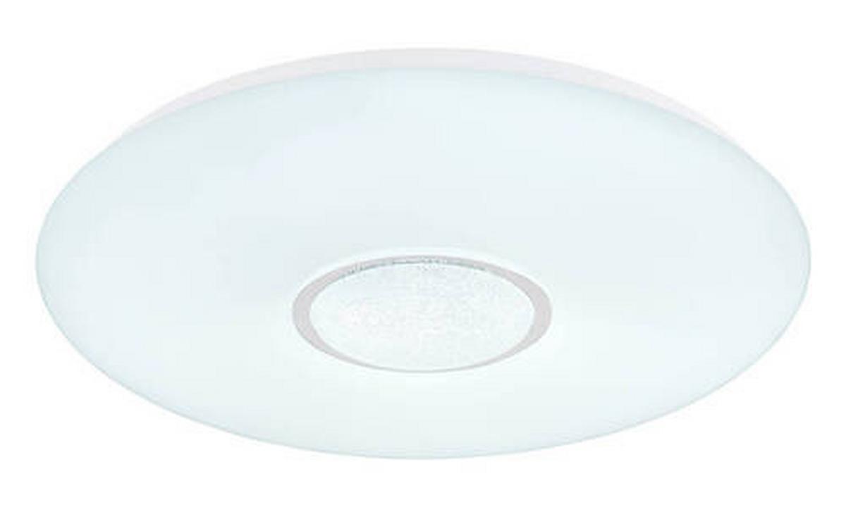 LED-Deckenleuchte Sully in Weiß/Opal max. 40 Watt - Klar/Opal, Design, Glas/Kunststoff (48,5/7,2cm) - Globo