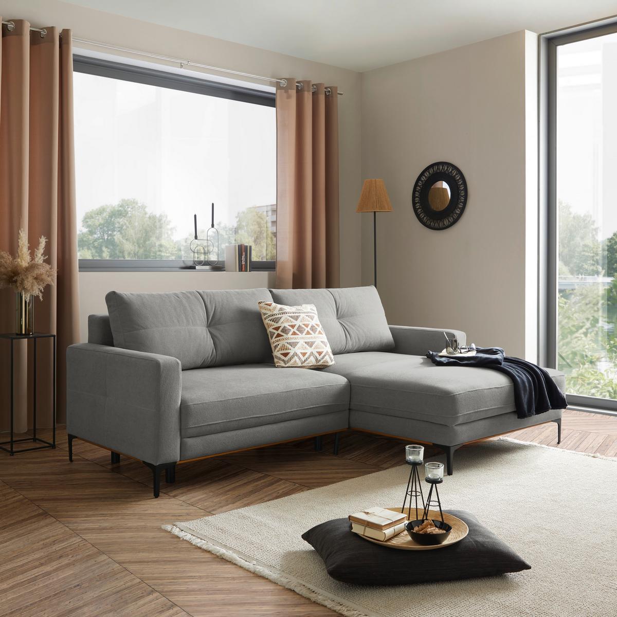 COLțAR BERGAMO - gri deschis, Modern, textil (238/162cm) - Mömax
