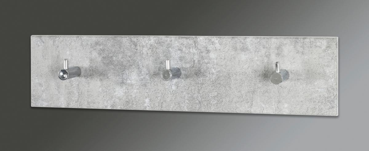 Hakenleiste Grau - Grau, Holzwerkstoff (34/8/5cm) - Mömax