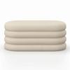 BÄNK LORENA - beige, Modern, trä/textil (110/47/45cm) - Bessagi Home