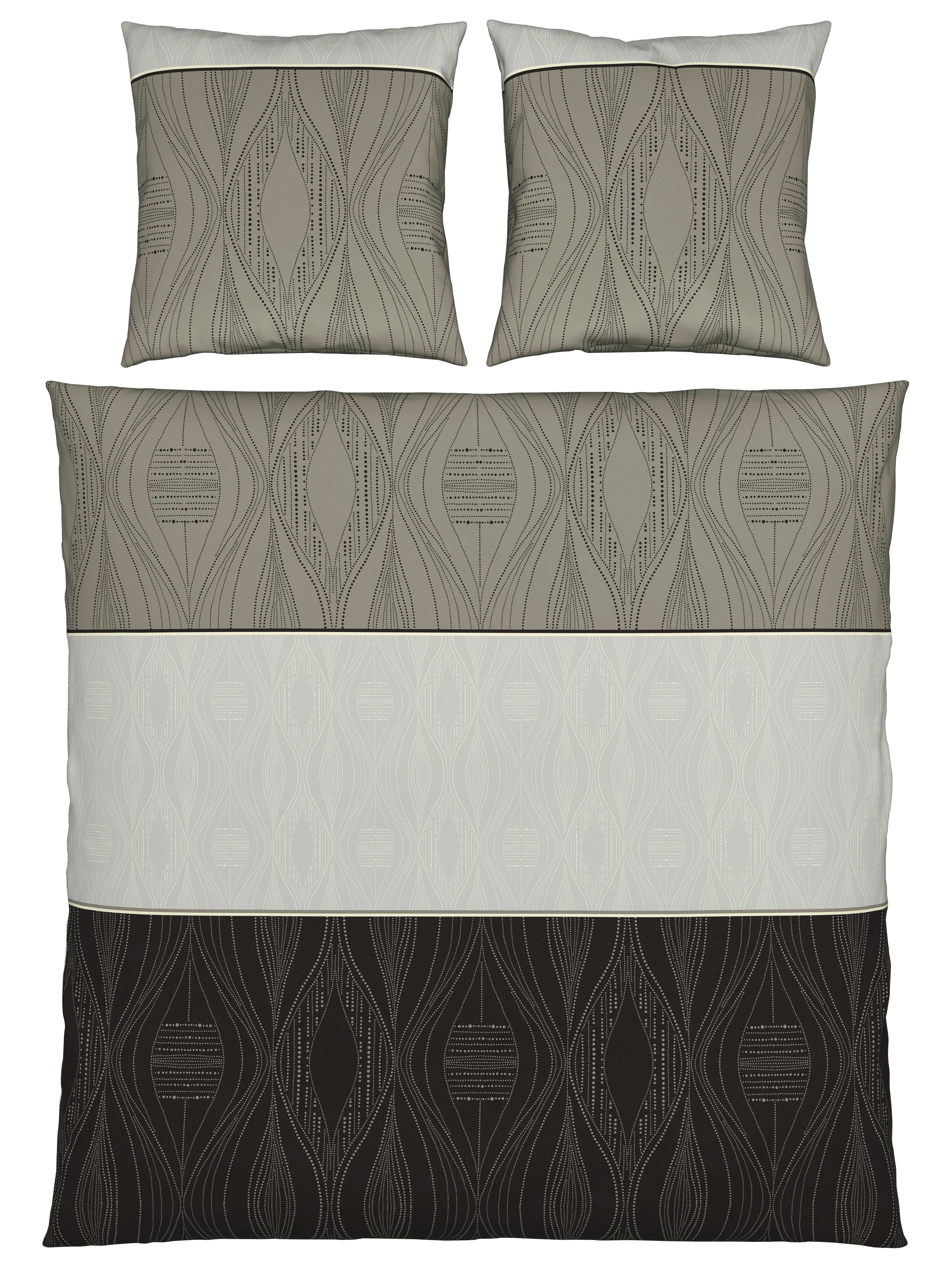 Bettwäsche Erik XXL Grau ca. 200x200cm - Grau, KONVENTIONELL, Textil (200/200cm) - Modern Living