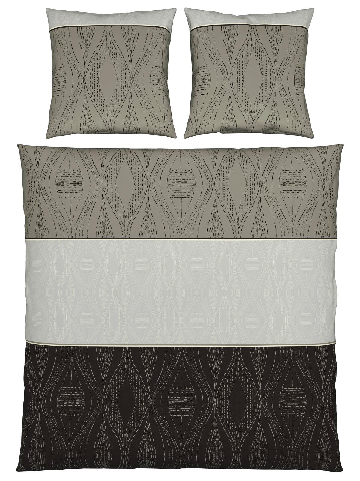 Bettwäsche Erik XXL Grau ca. 200x200cm - Grau, KONVENTIONELL, Textil (200/200cm) - Modern Living
