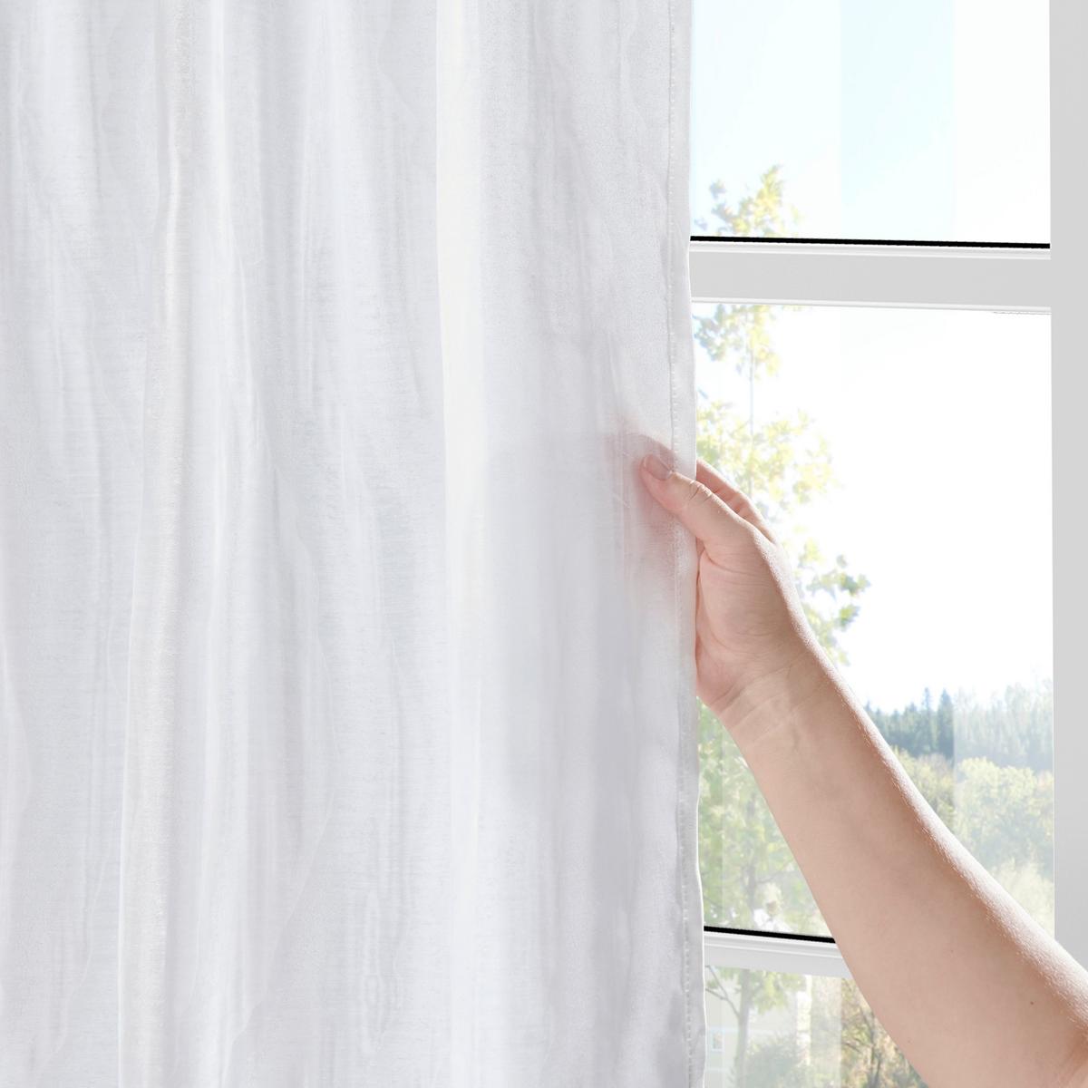 Draperie prefabricată Phil - alb, Romantik / Landhaus, textil (135/255cm) - Premium Living