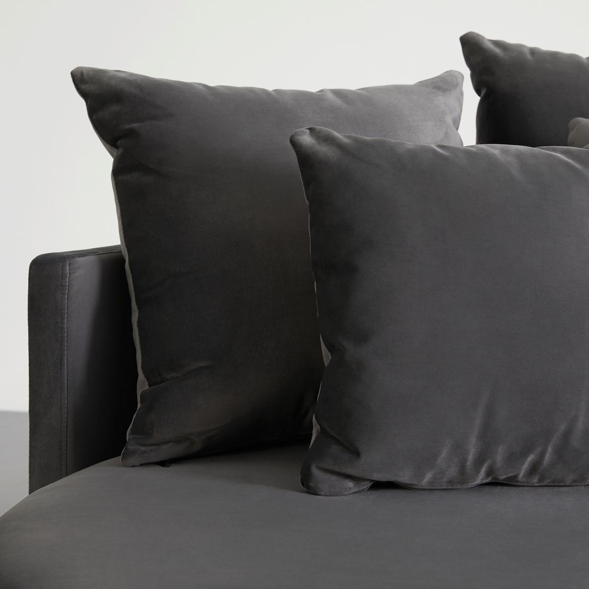 Dvosjed Elena - siva/crna, Moderno, drvo/tekstil (130/65/140cm) - Bessagi Home
