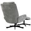 FÅTÖLJ NINA - ljusgrå/svart, Modern, metall/textil (72/96/87cm) - Bessagi Home