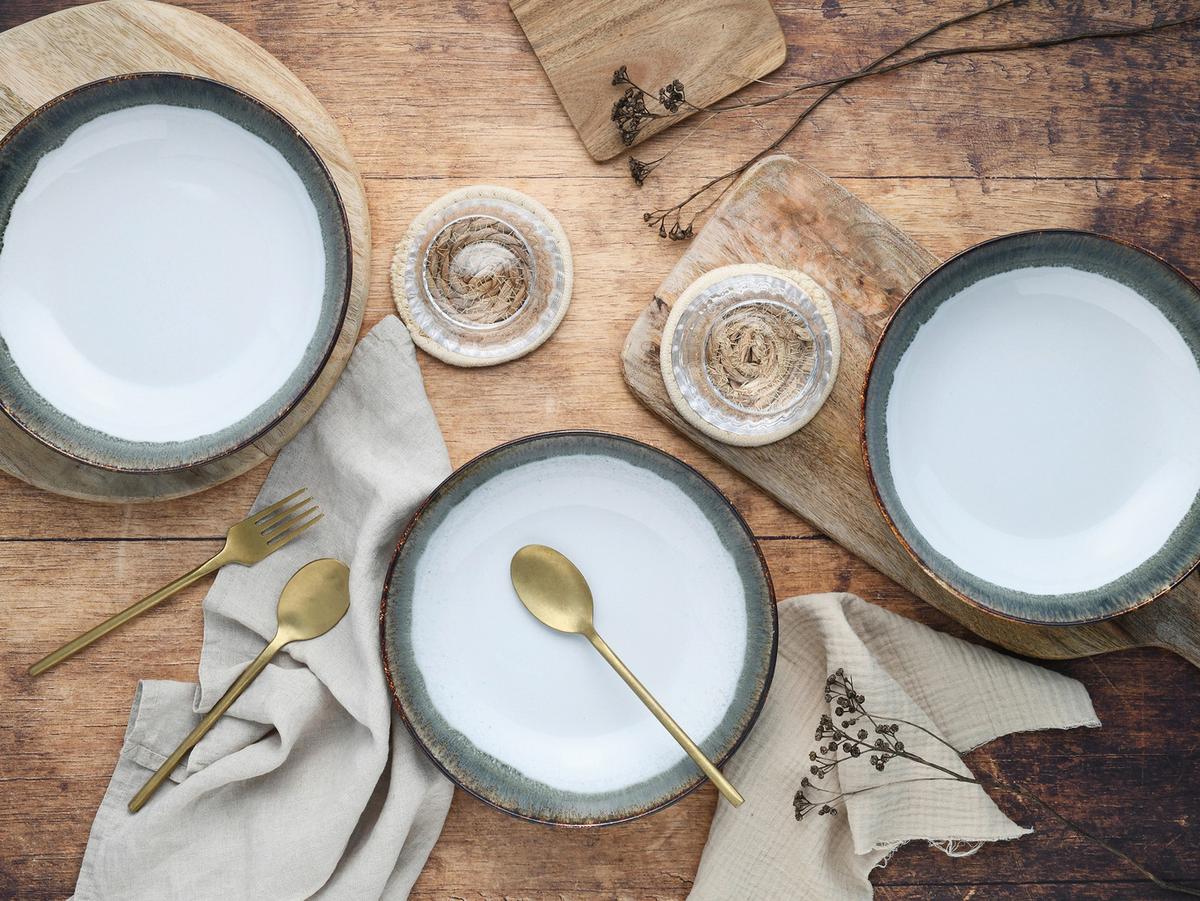 Set Posod Cascade Stein, 4-Delni - siva/bela, Design, keramika (22,5cm) - Creatable