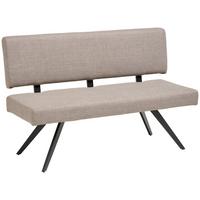 ŁAWKA ANDROS - jasnoszary/czarny, Konventionell, metal/tkanina (140/90/62cm) - Livetastic