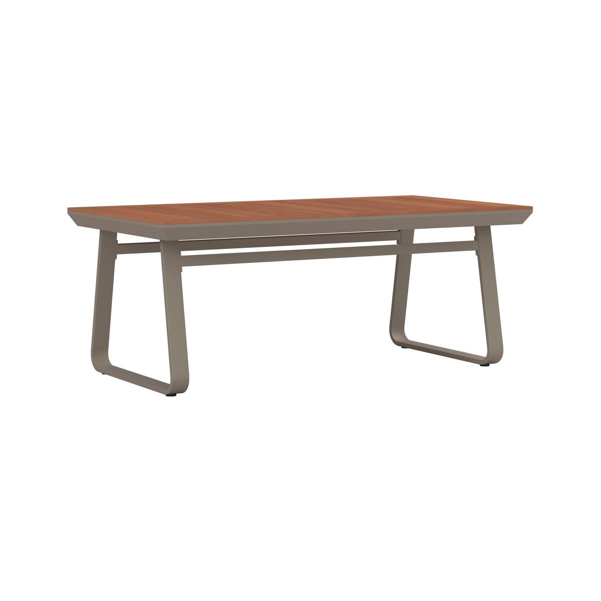 Dining-Loungeset Emma Creme Outdoorstoff/Polywood+Abd. - Creme/Hellgrau, MODERN, Kunststoff/Textil (248/318/72cm) - Bessagi Garden