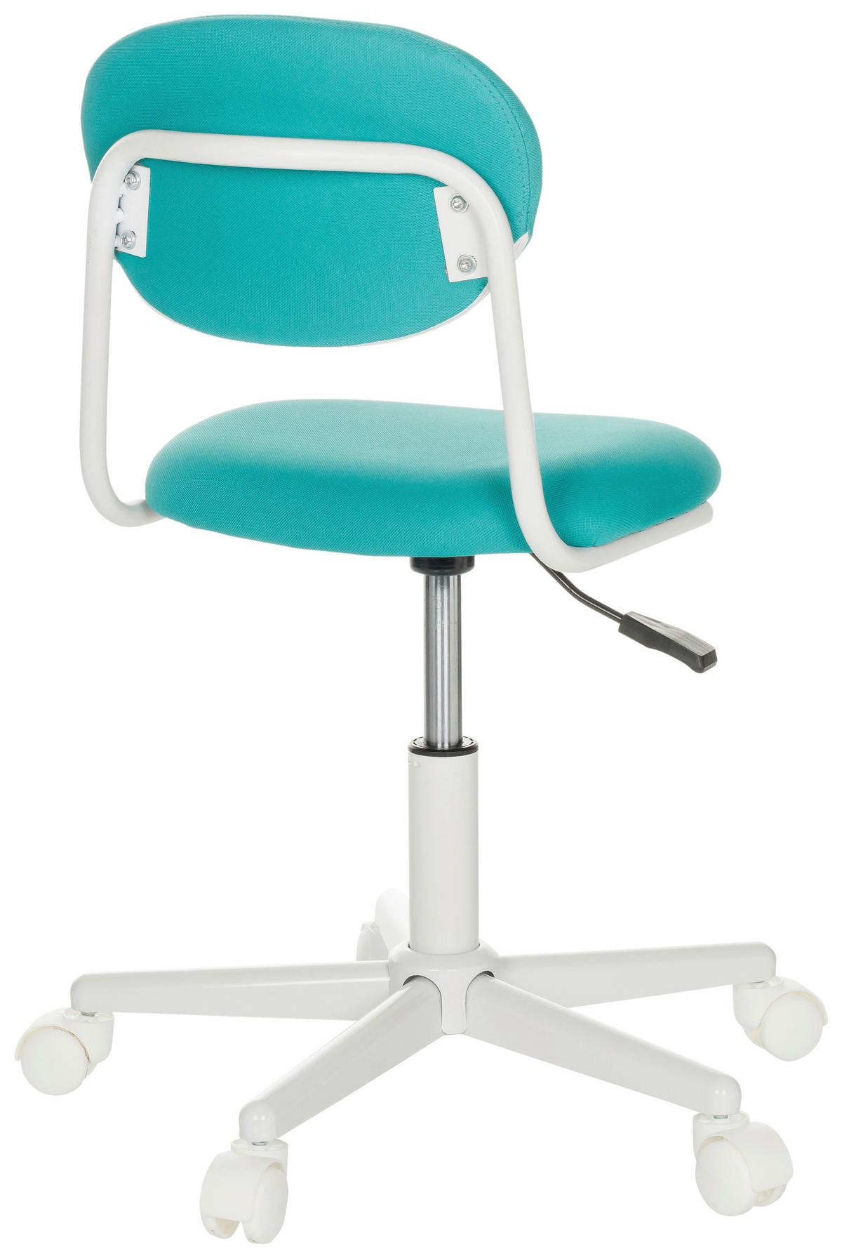 Otroški Vrtljivi Stol Kiddy Base I, Turkizna - turkizna/bela, Basics, umetna masa/tekstil (60/72-83/60cm) - MID.YOU