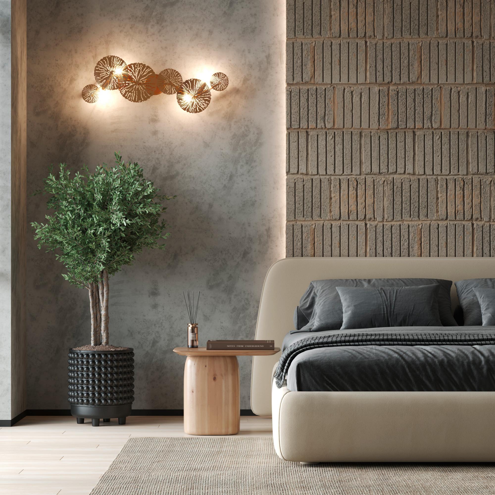 Wandleuchte Lovetann Gold max. 40 Watt - Goldfarben, Trend, Metall (33,4/76,6/17,8cm) - MAYTONI
